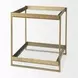 Trey Gold Square Accent Table