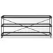 Trey Glass And Black Metal Console Table