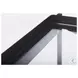 Trey Glass And Black Metal Console Table