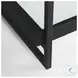 Trey Glass And Black Metal Console Table