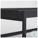 Trey Glass And Black Metal Rectangular Coffee Table