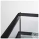 Trey Glass And Black Metal Rectangular Coffee Table