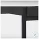 Trey Glass And Black Metal Square Accent Table