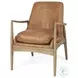 Westan Cognac Faux Leather Accent Chair