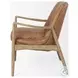 Westan Cognac Faux Leather Accent Chair