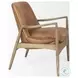 Westan Cognac Faux Leather Accent Chair