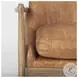 Westan Cognac Faux Leather Accent Chair