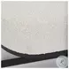 Amelia Cream Boucle And Black Metal Bench