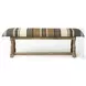 Greenfield Multi Colored Jute Patterned Accent Bench