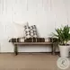 Greenfield Multi Colored Jute Patterned Accent Bench