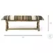 Greenfield Multi Colored Jute Patterned Accent Bench