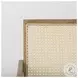 Donna Beige And Light Brown Wood Cane Back Accent Chair