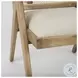 Donna Beige And Light Brown Wood Cane Back Accent Chair