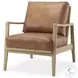 Raeleigh Tan Faux Leather Accent Chair