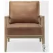 Raeleigh Tan Faux Leather Accent Chair