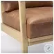 Raeleigh Tan Faux Leather Accent Chair