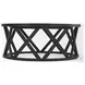 Forsey Black Wood Round Coffee Table