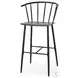 Colin Black Metal Bar Stool