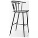 Colin Black Metal Bar Stool