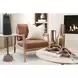 Raeleigh Tan Faux Leather Accent Chair