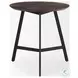Todd Dark Brown Wood Side Table