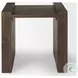Athelia Dark Brown Wood Accent Table