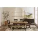 Hendricks Rustic Wheat and Raven Dining Bench