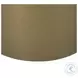 Eclipse Dark Brown Wood And Antique Brass Metal Drum Side Table