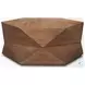 Arreto Medium Brown Hexagonal Hinged Storage Small Coffee Table