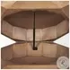 Arreto Medium Brown Hexagonal Hinged Storage Small Coffee Table