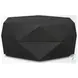 Arreto Black Hexagonal Hinged Storage Small Coffee Table