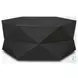 Arreto Black Hexagonal Hinged Storage Small Coffee Table
