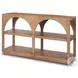 Bela Medium Brown Arched Small Console Table