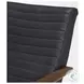 Grosjean Black Leather Accent Chair