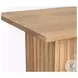 June Light Brown Wood Square Side Table