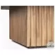 June Light Brown Wood Square Coffee Table