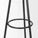 Everett Matte Black 71" Metal Shelves Coat Rack