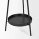 Everett Matte Black 71" Metal Shelves Coat Rack