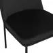 Sydney Black Performance Fabric Upholstered Dining Chair Set of 2