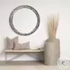Sonance Brown Wood 46" Round Mirror