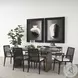 Trey Glass And Black Metal Console Table