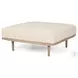 Shae Oatmeal Fabric Ottoman