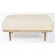 Shae Oatmeal Fabric Ottoman