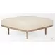 Shae Oatmeal Fabric Ottoman