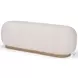 Siren Cream Fabric Bench