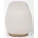 Siren Cream Fabric Bench