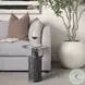Taite Dark Gray Marble Pedestal Accent Table