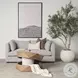 Arreto Medium Brown Hexagonal Hinged Storage Small Coffee Table