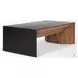 Tabor Black Oak And Natural Wood Coffee Table