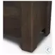 Wallen Dark Brown Solid Wood Curio Cabinet
